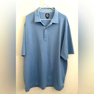 Footjoy short sleeve polo sky blue shirt 2XL
